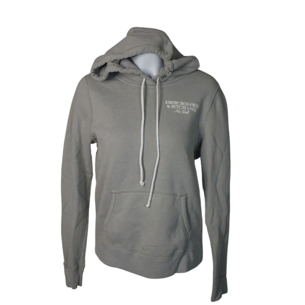 Abercrombie and Fitch Soft A&F Pullover Hoodie Gray Cozy Athleisure Women Medium